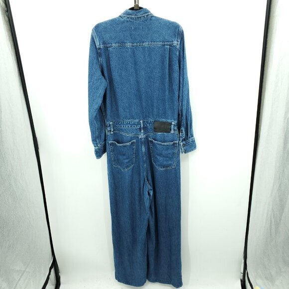 rag & bone All In One Denim Jumpsuit 10/30 Willow Blue - Picture 5 of 16